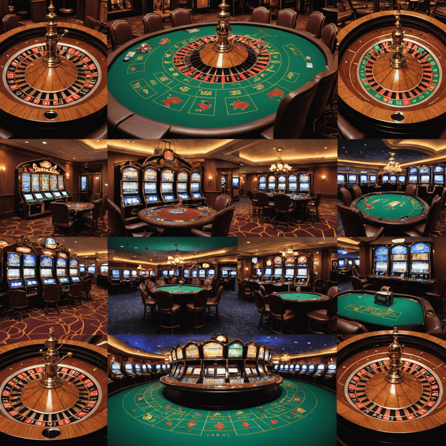 A collage of 5 popular casino games including slots, poker, roulette, blackjack, and bingo, with Luckenzo's logo prominently displayed